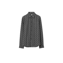 B Silk Shirt - Silver/Black