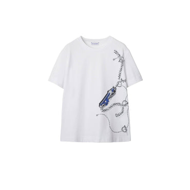 Boxy Knight Hardware Cotton T-shirt - Knight IP Pattern