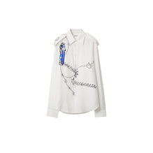 Knight Hardware Silk Shirt - Blue/White
