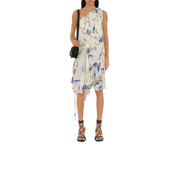 Knight Hardware Jersey Dress - Blue/White