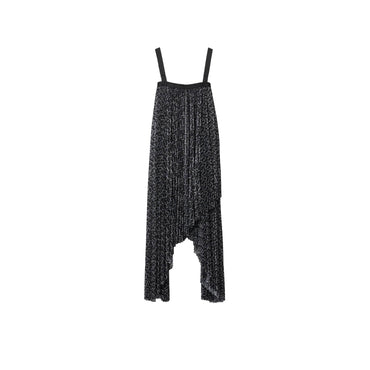 B Jersey Dress - Silver/Black