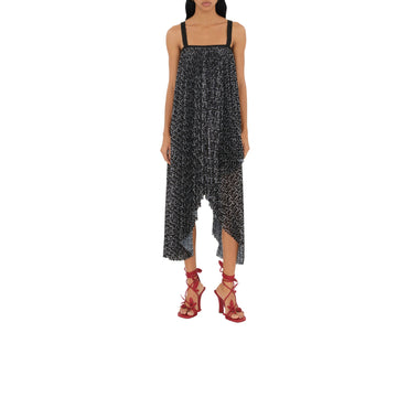 B Jersey Dress - Silver/Black