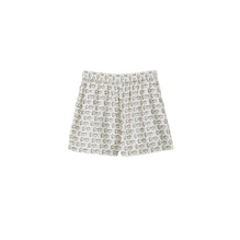 B Silk Shorts - Silver/White