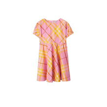 Check Silk Dress - Carnation Pnk IP Check