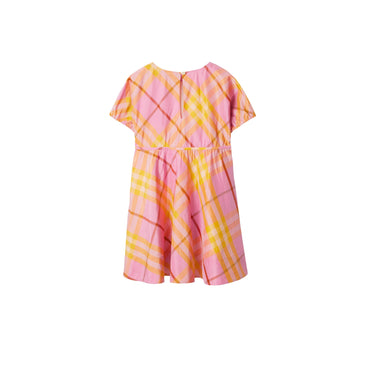 Check Silk Dress - Carnation Pnk IP Check