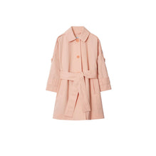 Nylon Cotton Car Coat - Apricot Pink