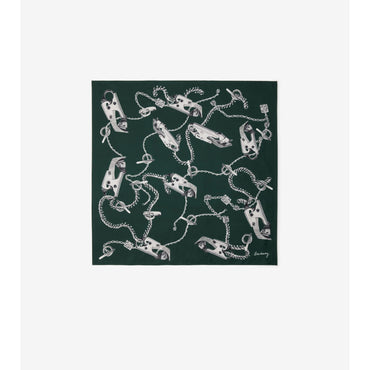 Knight Hardware Silk Scarf - Forest Green