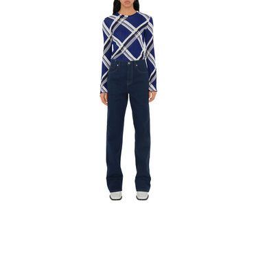 Check Silk Sweater - Knight IP Check