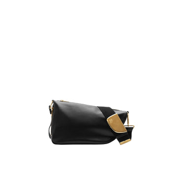 Medium Shield Messenger Bag - Black