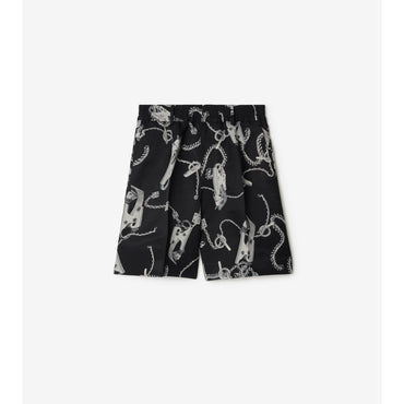 Knight Hardware Tricotine Shorts - Silver/Black