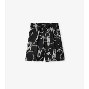 Knight Hardware Tricotine Shorts - Silver/Black
