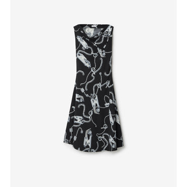 Knight Hardware Dress - Silver/Black