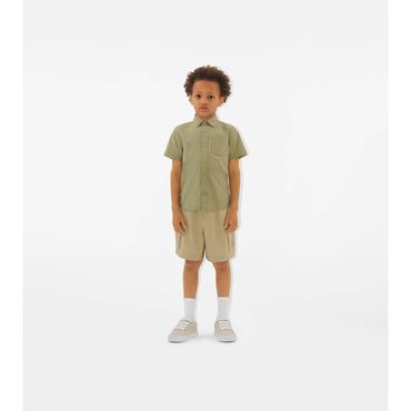Cotton Blend Shirt - Hunter