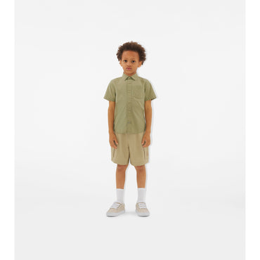 Cotton Blend Shirt - Hunter