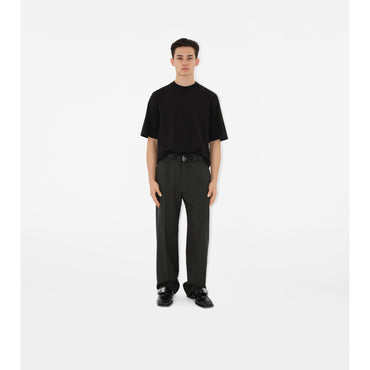 Striped Wool Trousers - Granite