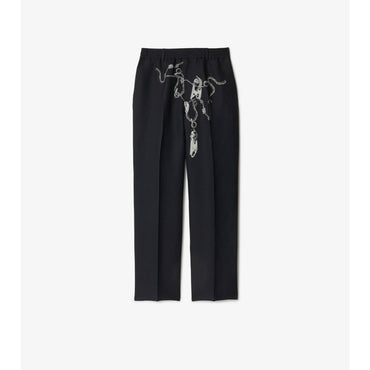 Knight Hardware Canvas Trousers - Silver/Black
