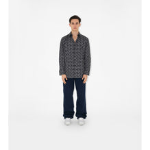 B Cotton Shirt - Silver/Black
