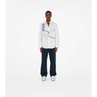 Knight Hardware Cotton Shirt - Blue/White