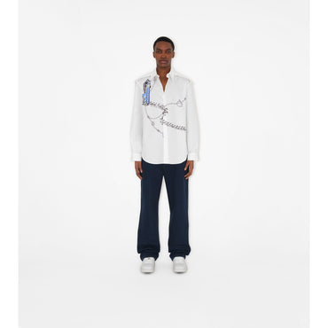 Knight Hardware Cotton Shirt - Blue/White