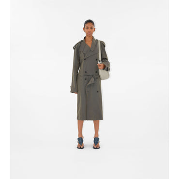 Cotton Linen Trench Dress - Iron