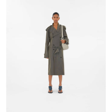 Cotton Linen Trench Dress - Iron