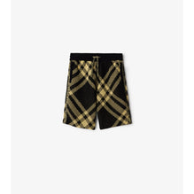Check Cotton Mesh Shorts - Yellow IP Check