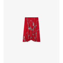 Shield Hardware Jersey Skirt - Silver/Red