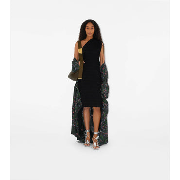 Long Cherry Trench Coat - Vine IP Pattern