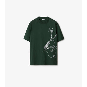 Knight Hardware Cotton T-shirt - Fir IP Pattern