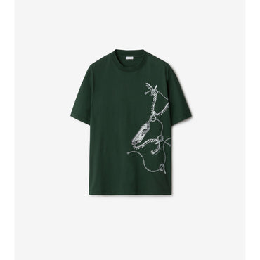 Knight Hardware Cotton T-shirt - Fir IP Pattern