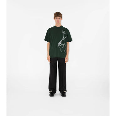 Knight Hardware Cotton T-shirt - Fir IP Pattern
