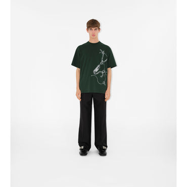 Knight Hardware Cotton T-shirt - Fir IP Pattern