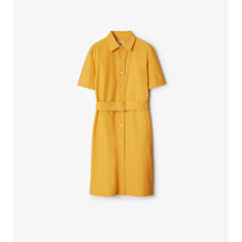 Cotton Blend Shirt Dress - Sunflower