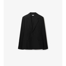 Cotton Blend Tailored Jacket - Black