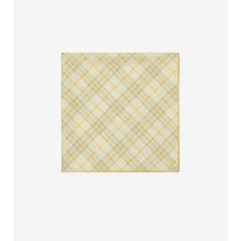 Check Silk Scarf - Wheat
