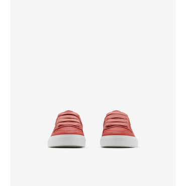 Check Leather Sneakers - Pale Hibiscus