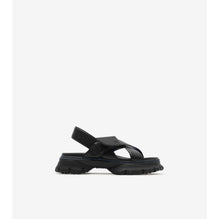 Leather Pebble Sandals - Black