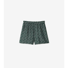 B Silk Shorts - Silver/Green