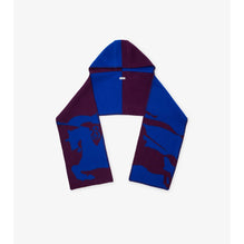 EKD Wool Hooded Scarf - Pansy/Knight