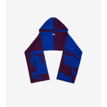 EKD Wool Hooded Scarf - Pansy/Knight