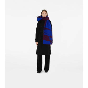 EKD Wool Hooded Scarf - Pansy/Knight