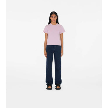 Boxy Cotton T-shirt - Powder