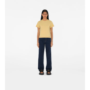 Boxy Cotton T-shirt - Daffodil