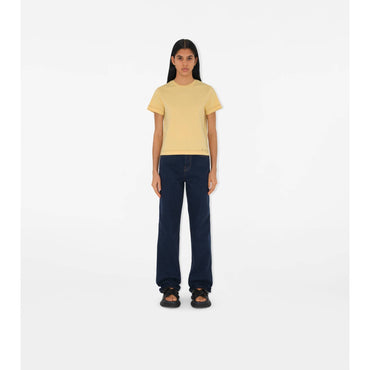 Boxy Cotton T-shirt - Daffodil