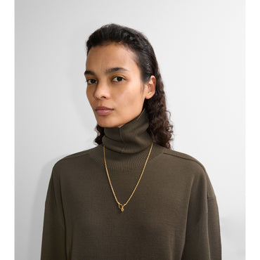 Shield Lock Necklace - Gold