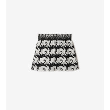 Swan Silk Shorts - Monochrome IP Pattern