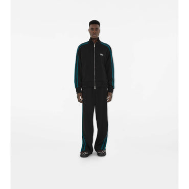 Striped Jersey Track Pants - Black