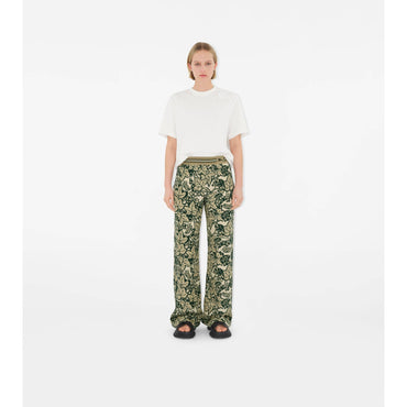 Ivy Silk Trousers - Safari IP Pattern