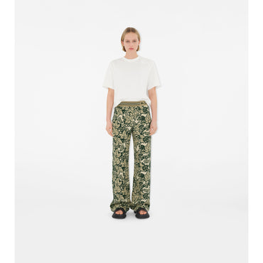 Ivy Silk Trousers - Safari IP Pattern