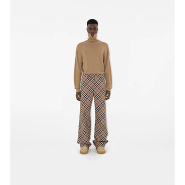 Check Wool Blend Tailored Trousers - Linden IP Check